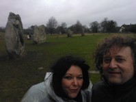 A couple of druids in the rain